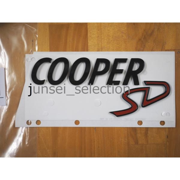 BMW MINI 純正 F56 F55 F54 F60 R60 ブラックエンブレム ”COOPER ...