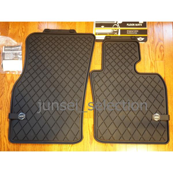 BMW MINI F56 F55 F57 フロント オールウェザー フロアマット セット ブラック ...