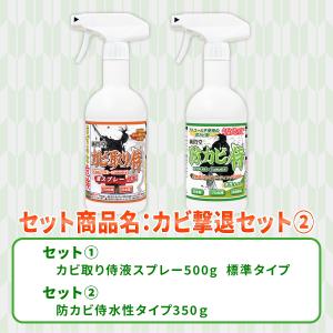 カビ 撃退セット2 /カビ取り侍液スプレー標準...の詳細画像1