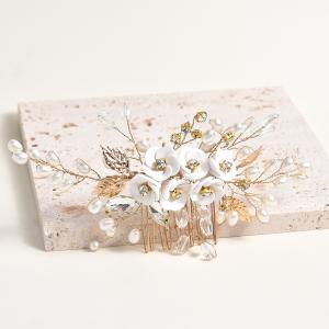 髪飾り かんざし パール 白 花 結婚式 成人...の詳細画像5