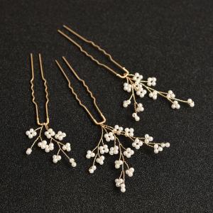 髪飾り 3点セット ヘアピン かんざし パール...の詳細画像3