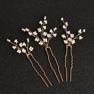 髪飾り 3点セット ヘアピン かんざし パール...の詳細画像4
