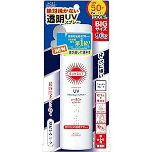 KOSE コーセー サンカット 日焼け止め 透明 スプレー 無香料 90g SPF50+ PA...