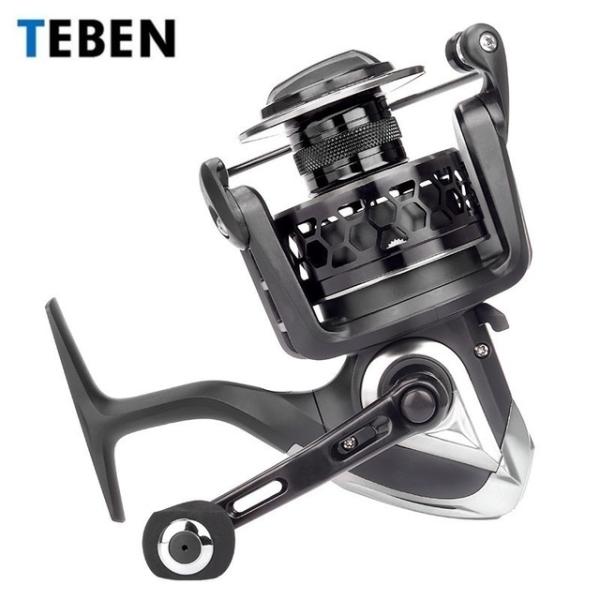 Teben-海水魚釣り用スピニングリール,最大出力15?20kg,金属製ハンドル3000