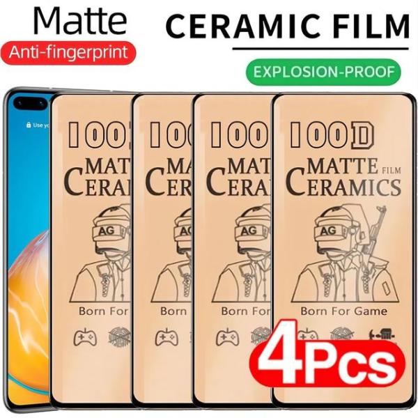 Huaweiマットセラミックフィルム,4個,p40,p30,p20 pro,Lite,5g,mate...
