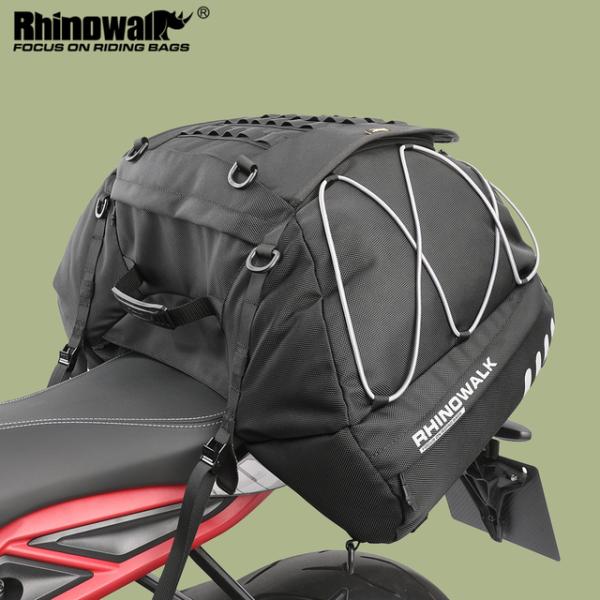 Rhinowalk-オートバイのバックシートバッグ,35l-50lのバックパック,防水,拡張可能,大...