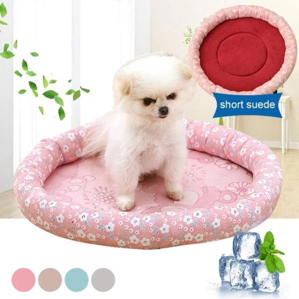 冷却シルクの犬のベッド,ペット用品,猫の巣,小,大,夏