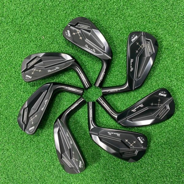 Romaro-ゴルフクラブ用の柔らかい鉄のセット,4?9pw, 7つのパーツ,黒