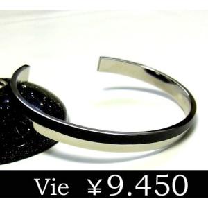 【vie】ブラックラインステンレスバングル/ヴィー/メンズ/ギフト sale｜juraice