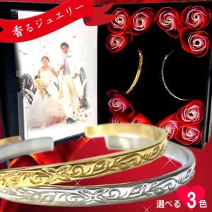 ペアハワイアンジュエリー バングル スチールシルバー ピンクゴールド イエローゴールド プルメリア ...