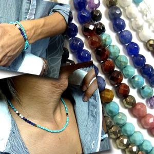 パワーストーンネックレス ブレスレット シルバー925 ターコイズ オニキス タイガーアイ へマタイ...