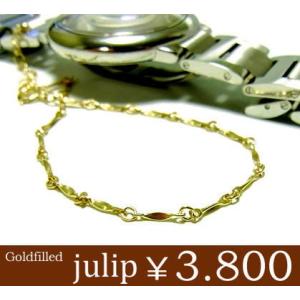 julip 14KGF Goldfilled コネクトゴールドブレスレット 年度末 sale