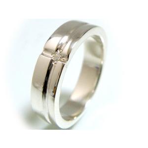 PayPay割り引き 【シルバーアクセサリー】プレミアムなアクセ！CZクロスラインシルバーリングst...