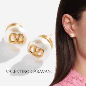 ヴァレンティノ  VALENTINO Vロゴ シグネチャー パールビーズ ピアス 2W2J0E35UXM
