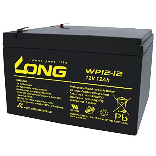 ロング (KUNG LONG BATTERIES) 産業用鉛蓄電池 (12V-12Ah) PE12V...