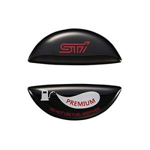 SUBARU【スバル純正】STI【フューエルキャップオーナメント(ハイオク)】ブラック STSG18100640 W54mm x H:21mm