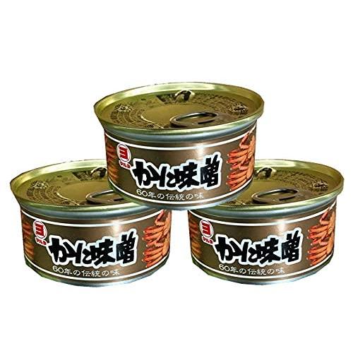 かにみそ・1缶100g入り×3缶セット、マルヨ食品・日本酒のあてに【うまみ凝縮】寿司・パスタ・味噌汁...