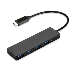 USB Type-Cハブ4-in-1 USB-A3.0 高速ポート 充電  データ転送 薄型 軽量 コンパクト