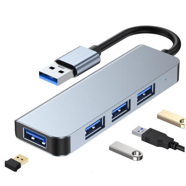 USB ハブ  4つUSB-A3.0ポート   (13.5 cmケーブル) iMac、MacBook...