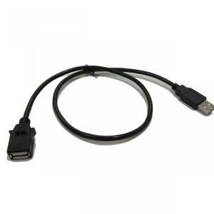 ホンダ ロアパネル専用USBケーブル Type2 60cm（フィット ヴェゼル ステップワゴン N-WGN ジェイド グレイス シャトル等) USBアダプタ用 Jusby