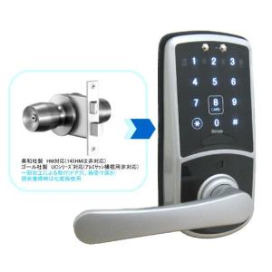 ミワロックレバーハンドルタイプ電気錠 U9-AUT50-1 76×40(36) 通用口