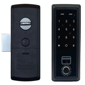 電子錠 指紋認証＋非常キーモデル 引き戸対応 オートロック機能付