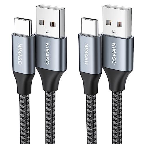 NIMASO USB Type C ケーブル 【0.3m/2本セット】【QC3.0対応 3A急速充電...
