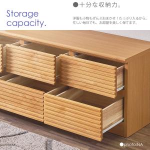 ローチェスト 120cm ローチェスト収納 ブ...の詳細画像4