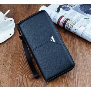 長財布 メンズ 財布 小銭入れ お札入れ ファスナー レザー pu カード 収納 携帯 スマート 大容量 送料無料 父の日 プレゼント