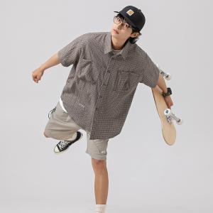 シャツ メンズ メンズシャツ メンズ 半袖シャツ チェックシャツ メンズ 夏服｜justmode