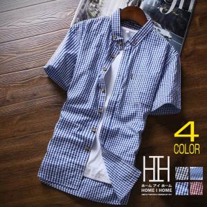 ギンガムチェック シャツ 半袖の商品一覧 通販 Yahoo ショッピング