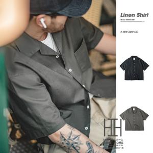 開襟シャツ シャツ メンズ 半袖 キューバシャツ...の商品画像