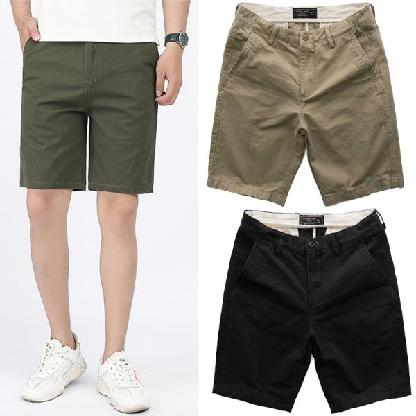 ハーフパンツ メンズ 膝丈 ショートパンツ 短パン おしゃれ 綿100％ ズボン かっこいい 夏服 ...