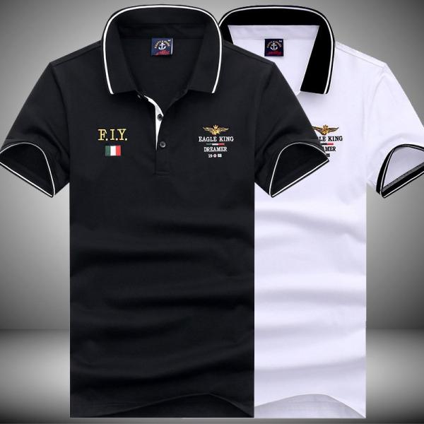 ビジポロ ポロシャツ メンズ ゴルフ 半袖 スタイリッシュ 刺しゅう入り スリム ミリタリー系 ワン...