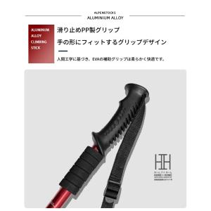トレッキングポール 2本セット 伸縮式 アウト...の詳細画像4