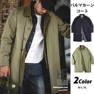 ステンカラーコート バルマカーンコート コート メンズ ツイル