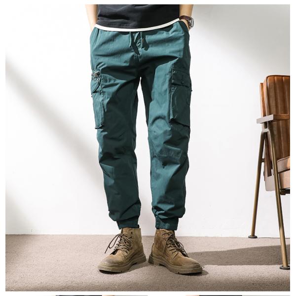 カーゴパンツ ジョガーパンツ メンズ カッコイイ ゆったり ウェスト一部ゴム カジュアル ストリート...