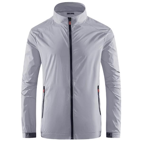 メンズ ウインドブレーカー シンプル アウター マウンテンパーカー ジャンパー uvカット 長袖 U...