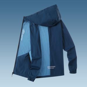 メンズ ウインドブレーカー フード ランニング 防風 アウトドア トレーニング 登山 ライトジャケット マウンテンパーカー uvカット 登山 作業着 速乾 日除けの商品画像