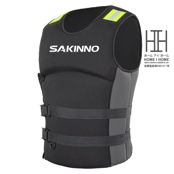 フローティングベスト ライフジャケット 男女兼用 反射材 防災グッズ フィッシングジャケット ネオプ...