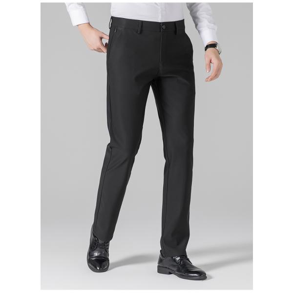 スラックス 裾上げ済み ノータック メンズ ビジネスパンツ 4WAYストレッチ 大きいサイズ 秋冬 ...