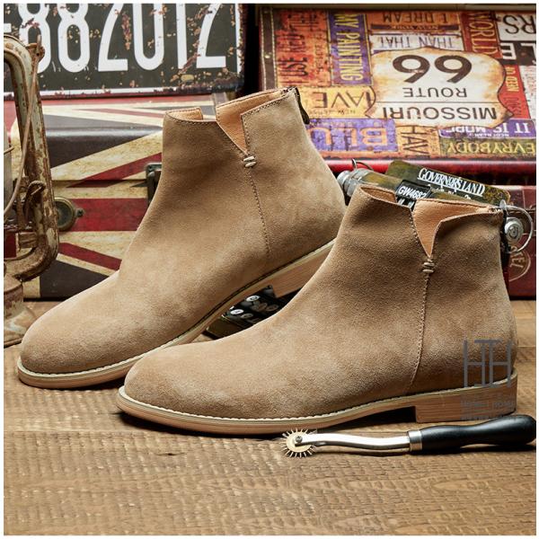 ブーツ メンズ スエード デザートブーツ サイドゴアブーツ カジュアルシューズ おしゃれ 革靴 本革...