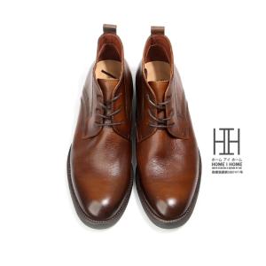 GLENFORD 本革 チャッカブーツ ハンドソーン グッドイヤー スムース