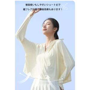 ラッシュガード レディース パーカー 長袖 フ...の詳細画像3