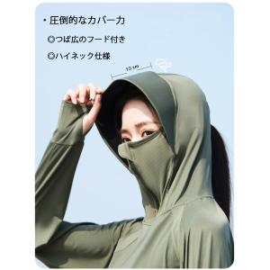 ラッシュガード レディース パーカー 長袖 フ...の詳細画像4
