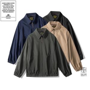 ジャケット コーチジャケット メンズ 綿 100 襟付き 通勤 カジュアル ライトアウター 秋 秋服 無地 シンプル アウトドア ブルゾン ウィンドブレーカー おしゃれ
