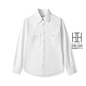 Wrangler（ラングラー） メール便可 白 ウエスタンシャツ メンズ 無地