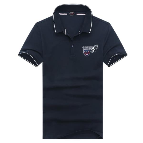 ゴルフウェア ポロシャツ メンズ ビジポロ 半袖 襟付きtシャツ ワンポイント 差し色 おしゃれ 個...