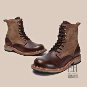 値下げ】モンキーブーツ ラインマンブーツ レースアップレザー