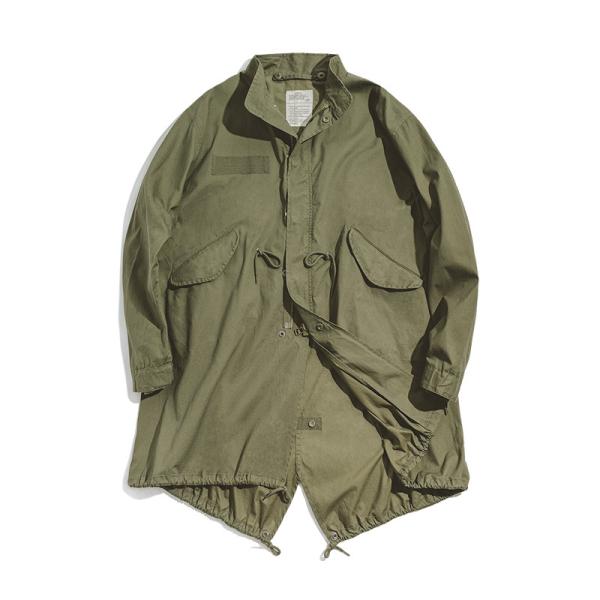 M-65フィールドジャケット モッズコート メンズ ビッグシルエット M65 ミリタリー ライトアウ...